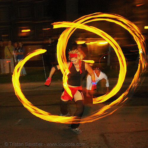 fire spinning at night (san francisco), fire dancer, fire dancing, fire performer, fire poi, fire spinning, march of light, night, pyronauts, rising, spinning fire