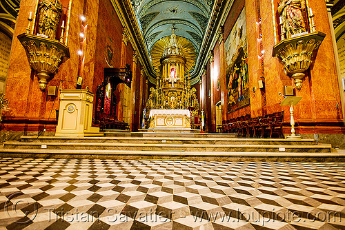 floor tiles - inside the salta cathedral (argentina), argentina, baroque, cathedral, church, floor, noroeste argentino, salta capital, tiles