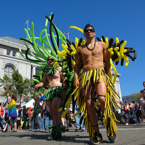 gay pride (san francisco), balloons, gay pride festival, man