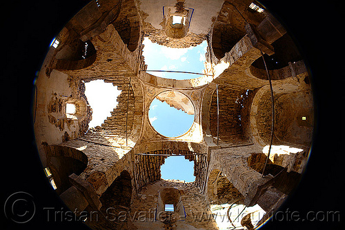 georgian church ruin (turkey country), byzantine, fisheye, georgian church ruins, orthodox christian