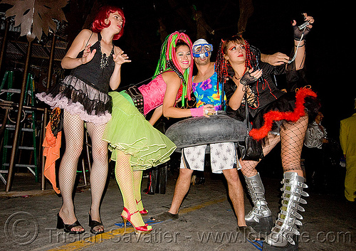 ghostship halloween party on treasure island (san francisco), costume, ghostship 2009, halloween, party, woman