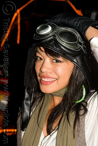 ghostship halloween party on treasure island (san francisco) - space cowboys, asian woman, ghostship 2008, halloween