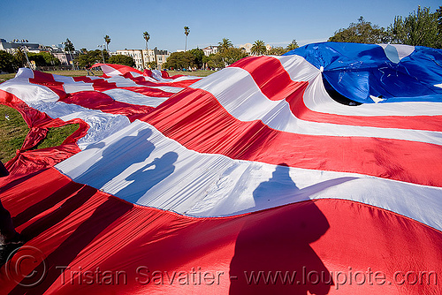 giant american flag - dolores park (san francisco), american flag, giant flag, the flag project, us flag