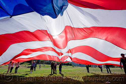 giant american flag - dolores park (san francisco), american flag, giant flag, the flag project, us flag