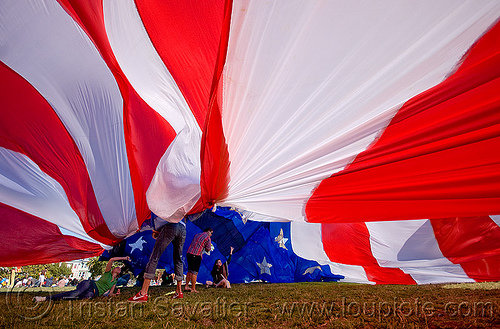 giant american flag - dolores park (san francisco), american flag, giant flag, the flag project, us flag