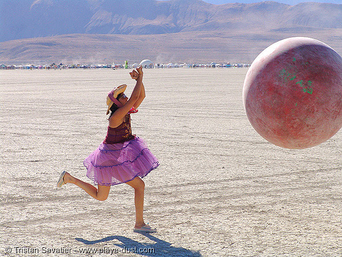 giant ball - burning man 2005, giant ball