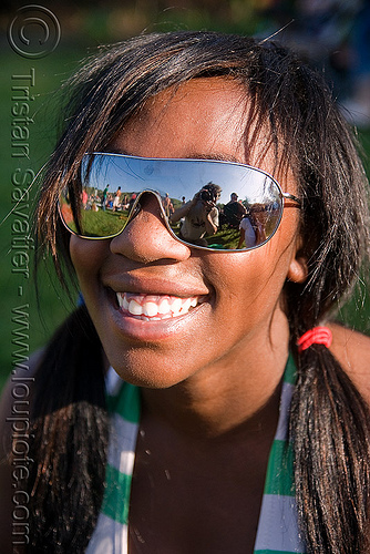 girl with mirror sunglasses, maria, mirror, sunglasses, woman