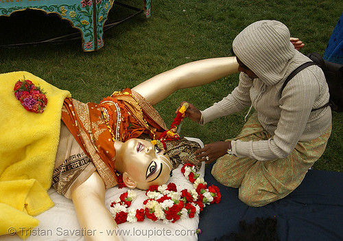 goddess statue - hare krishna "chariot festival of india" (san francisco), chariot festival, festival of chariots, festival of india, goddess, hare krishna festival, hindu, hinduism, iskcon, statue, vaisnava