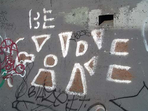 graffiti - care (san francisco), care, graffiti, ocean beach