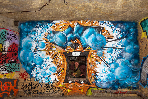 graffiti dans l'abri laval (feuillantine) - catacombes de paris - catacombs of paris (off-limit area), abri des feuillantines, abri laval, cataphile, cave, clandestines, illegal, philippe glade, street art, trespassing, underground quarry