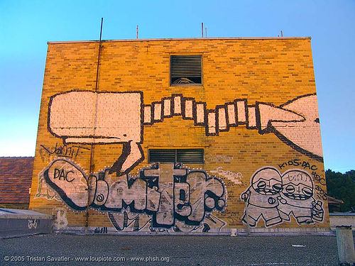 graffiti-vomiter - roof - whale - abandoned hospital (presidio, san francisco), abandoned building, abandoned hospital, dac, exposure, gomer, graffiti, long, presidio hospital, presidio landmark apartments, roof, trespassing, vomiter