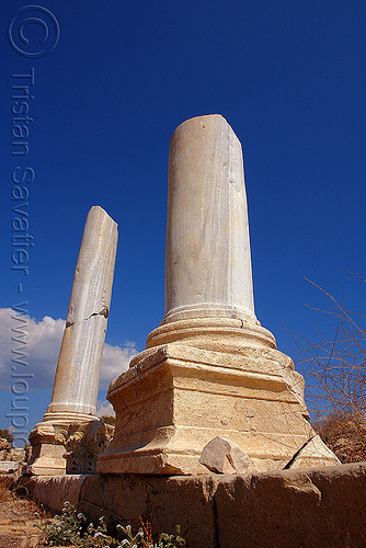 greek marble columns ruins - aphrodisias (turkey country), antique, aphrodisias, greek ruins, marble columns, marble stone