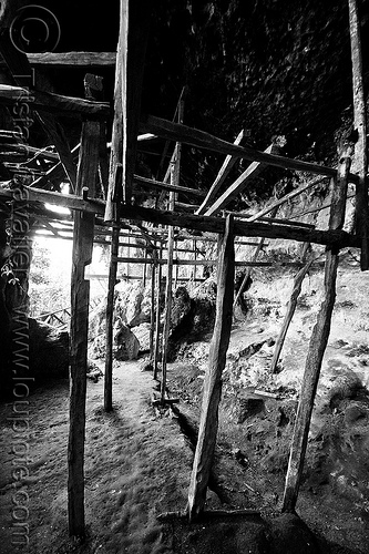 gua niah - traders cave - niah national park (borneo), archaeology, backlight, birds-nest, borneo, caving, gua niah, malaysia, natural cave, niah caves, spelunking, traders cave, wooden frames