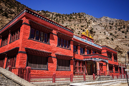 guru pandita anand meditation center - marpha (nepal), annapurnas, kali gandaki valley, marpha, village