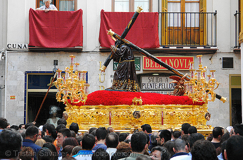 hermandad de la candelaria - paso de cristo - semana santa en sevilla, easter, float, hermandad de la candelaria, paso de cristo, sacred art, semana santa, sevilla