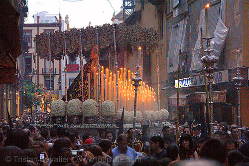 hermandad de la candelaria - paso de la virgen - semana santa en sevilla, easter, float, hermandad de la candelaria, madonna, paso de la virgen, sacred art, semana santa, sevilla