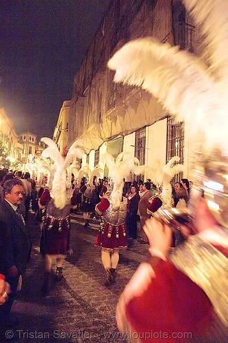 hermandad de la macarena - semana santa en sevilla, candles, easter, helmet, hermandad de la macarena, metal armor, night, roman soldiers, semana santa, sevilla, soldier, white feathers