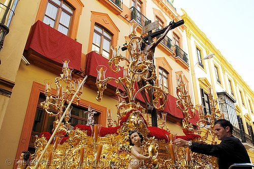 hermandad de los javieres - paso de cristo - semana santa en sevilla, easter, float, hermandad de los javieres, paso de cristo, sacred art, semana santa, sevilla