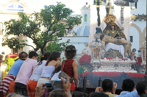 hermandad de los servitas - paso de cristo - semana santa en sevilla, easter, float, hermandad de los servitas, paso de cristo, sacred art, semana santa, sevilla