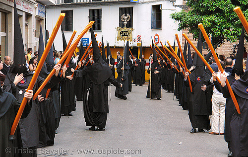 hermandad de los servitas - semana santa en sevilla, easter, hermandad de los servitas, nazarenos, semana santa, sevilla