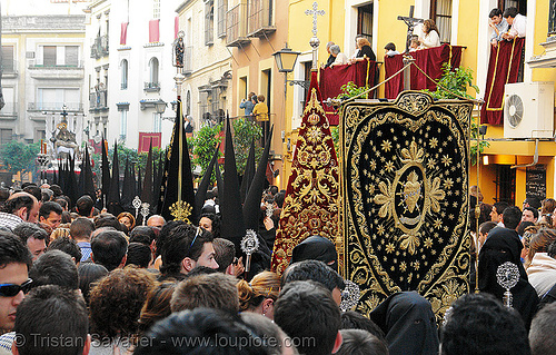 hermandad de los servitas - semana santa en sevilla, easter, hermandad de los servitas, nazarenos, semana santa, sevilla