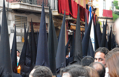 hermandad de los servitas - semana santa en sevilla, easter, hermandad de los servitas, nazarenos, semana santa, sevilla