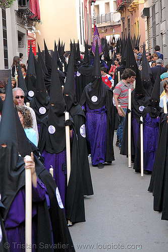 hermandad de san bernardo - semana santa en sevilla, easter, hermandad de san bernardo, nazarenos, semana santa, sevilla