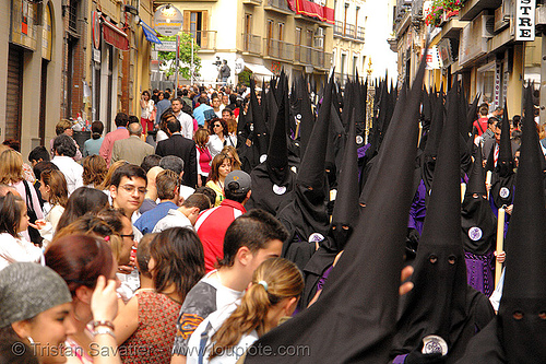 hermandad de san bernardo - semana santa en sevilla, easter, hermandad de san bernardo, nazarenos, semana santa, sevilla