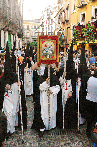 hermandad del dulce nombre (bofetá) - semana santa en sevilla, easter, el dulce nombre, hermandad de la bofetá, hermandad del dulce nombre, nazarenos, semana santa, sevilla