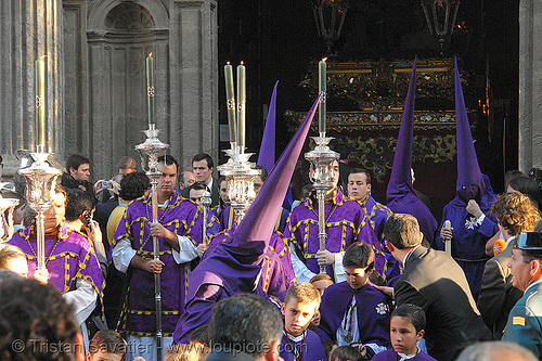 hermandad del valle - semana santa en sevilla, easter, el valle, hermandad del valle, nazarenos, semana santa, sevilla