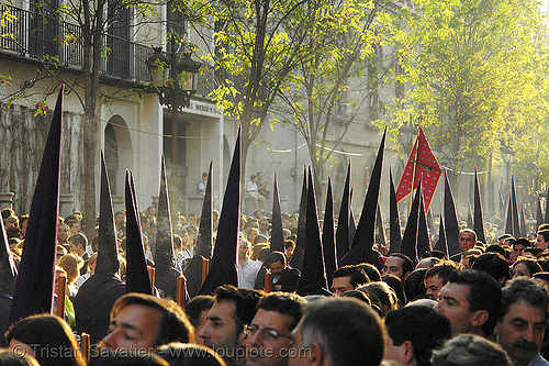 hermandad del valle - semana santa en sevilla, easter, el valle, hermandad del valle, nazarenos, semana santa, sevilla