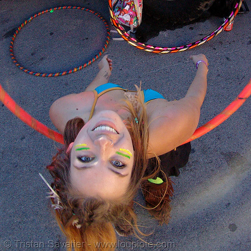 hula-hooper - rachel - burning man decompression, hula hoop, woman