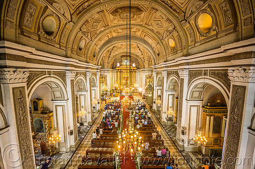 interior - san augustin church - manila (philippines), inside, interior, manila, san augustin church, trompe l'oeil