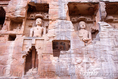 jain temple - gwalior (india), caves, gwalior, india, jain temple, jainism, rock-cut, sculptures, statue, tirthankaras