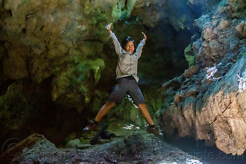 jumpshot with indonesian student girl in latea cave, girl, gua latea, jumpshop, latea cave, woman