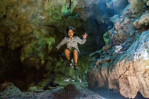 jumpshot with indonesian student girl in latea cave, girl, gua latea, jumpshop, latea cave, woman