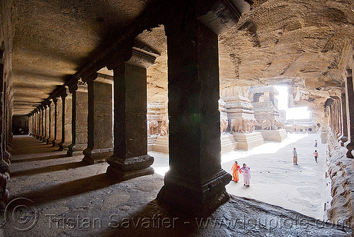kailash temple - monolithic hindu temple - ellora caves (india), columns, ellora caves, hindu temple, hinduism, india, kailash temple, monolithic, rock-cut, कैलास मन्दिर