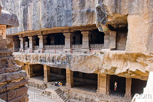 kailash temple - monolithic hindu temple - ellora caves (india), ellora caves, hindu temple, hinduism, kailash temple, monolithic, rock-cut, कैलास मन्दिर