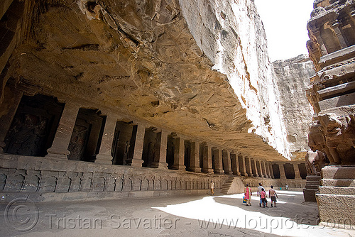 kailash temple - monolithic hindu temple - ellora caves (india), ellora caves, hindu temple, hinduism, kailash temple, monolithic, rock-cut, कैलास मन्दिर