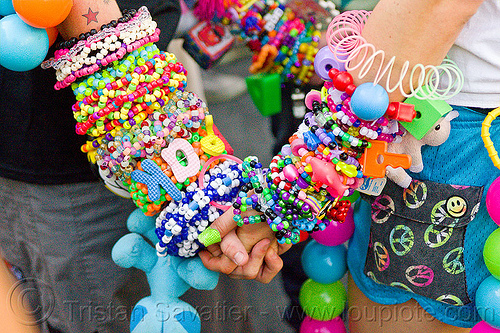 kandi bracelets - kandi ravers, arm, beads, clothing, fashion, gay pride festival, hand, kandi bracelets, kandi cuffs, kandi kid, kandi ravers, man, party, raver, woman, wrists