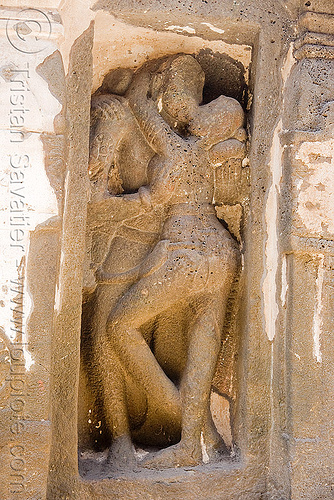kissing lovers sculpture - kailash monolithic hindu temple - ellora caves (india), ellora caves, french kiss, hindu temple, hinduism, kailash temple, kissing, maithuna, making out, monolithic, rock-cut, sculpture, stone carving, कैलास मन्दिर