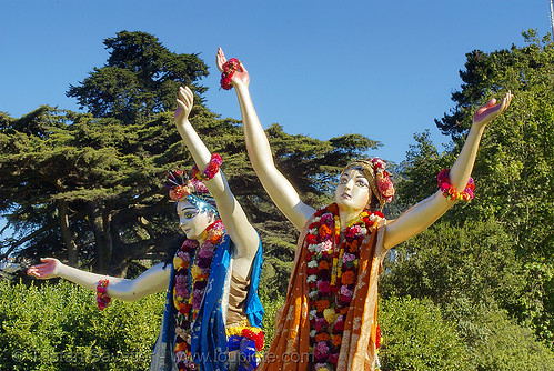 krishna and balarama - hare krishna "chariot festival of india" (san francisco), balarama, caitanya, chariot festival, festival of chariots, festival of india, hare krishna festival, hindu, hinduism, iskcon, nityananda, statues, vaisnava