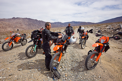 ktm motorcycles in saline valley, adv rider, adventure rider, death valley, dual-sport, ktm, motorcycle touring, noobs rally, saline valley