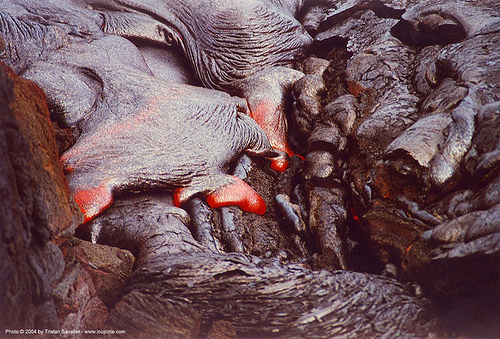 lava flow - molten lava, hawaii, hot lava, lava flow, molten lava, red, volcano national park