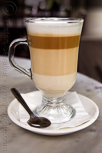 layered cafe latte, borneo, cafe latte, caffe latte, caff&egrave; latte, coffee cup, density, kuching, layered drink, layered latte, layers, liquid, malaysia