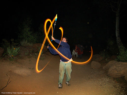 light-dancer - rainbow gathering - hippie, fire dancer, fire dancing, fire performer, fire poi, fire spinning, hippie, night, spinning fire