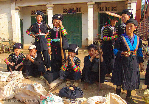 "lo lo den" tribe women - vietnam, asian woman, asian women, black lo lo tribe, bảo lạc, girls, hill tribes, indigenous, lo lo den tribe