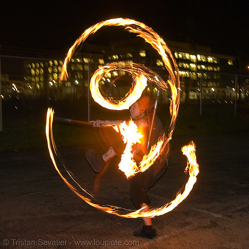 lsd fuego - fire performer spinning fire (san francisco), fire dancer, fire dancing, fire performer, fire poi, fire spinning, night, spinning fire