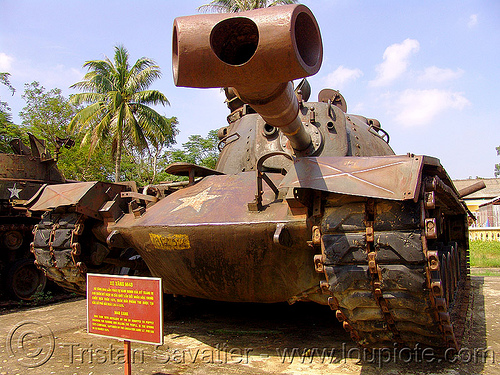 M48 patton - vietnam war, army tank, hué, m48 tank, m48a3 tank, military, rusty, vietnam war