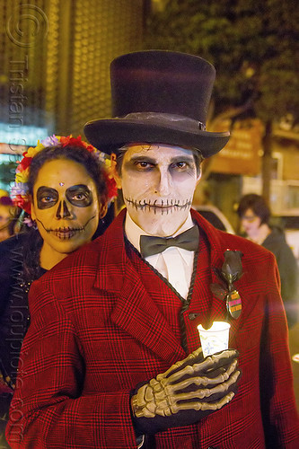 Decorated Hat and Skull Makeup - Dia De Los Muertos 2013 (San Francisco) Decorated Hat And Skull Makeup - Dia De Los Muertos 2013 (San Francisco)